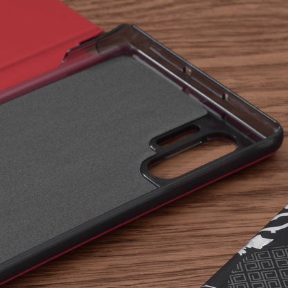 Husa de protectie Techsuit eFold Series compatibila cu Samsung Galaxy Note 10 Plus 5G, acoperire spate, rosu
