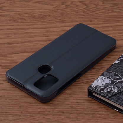 Husa de protectie Techsuit eFold Series compatibila cu Samsung Galaxy A21s, acoperire spate, albastru