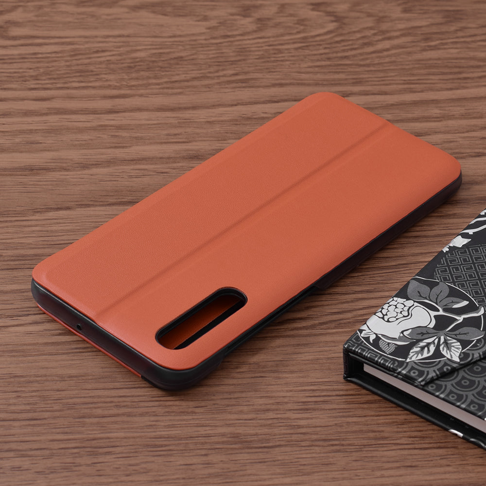 Husa de protectie Techsuit eFold Series compatibila cu Samsung Galaxy A32 4G, acoperire spate, rosu