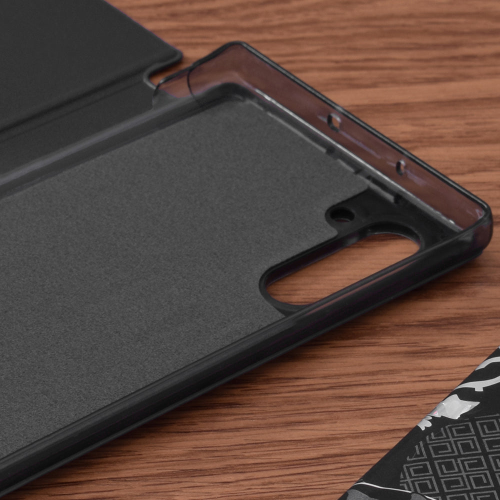 Husa de protectie Techsuit eFold Series compatibila cu Samsung Galaxy Note 10 5G, acoperire spate, negru