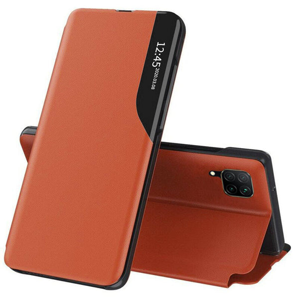 Husa de protectie Techsuit eFold Series compatibila cu Huawei P40 lite, acoperire spate, oranj