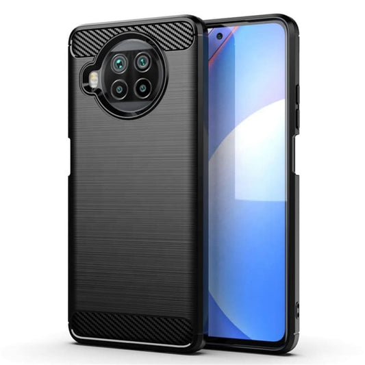 Husa de protectie Techsuit Carbon Siliconecompatibila cu Xiaomi Mi 10T Lite 5G , acoperire spate, negru
