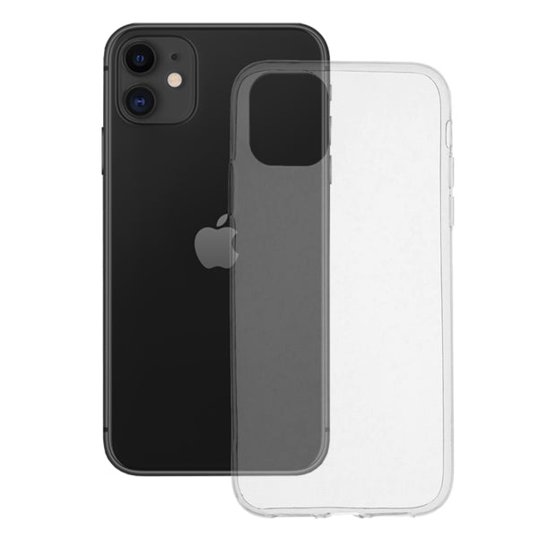 Husa de protectie Techsuit Clear Silicone compatibila cu Apple iPhone 11, acoperire spate, transparent