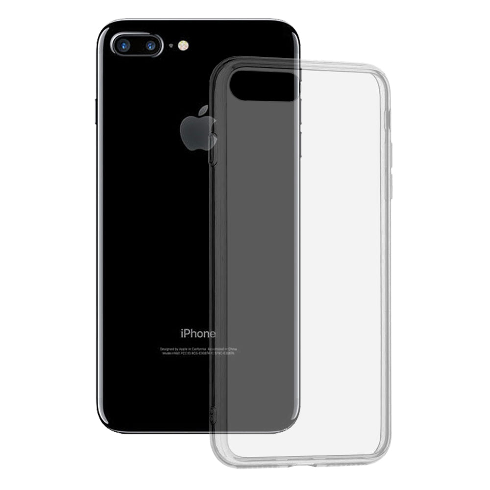 Husa de protectie Techsuit Clear Silicone compatibila cu Apple iPhone 7 Plus / 8 Plus, acoperire spate, transparent