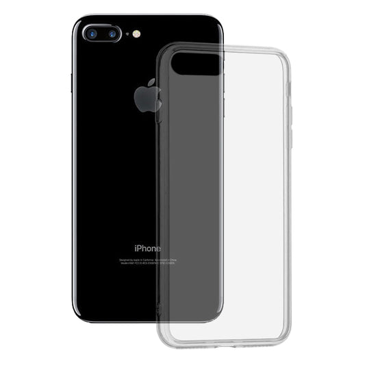 Husa de protectie Techsuit Clear Silicone compatibila cu Apple iPhone 7 Plus / 8 Plus, acoperire spate, transparent