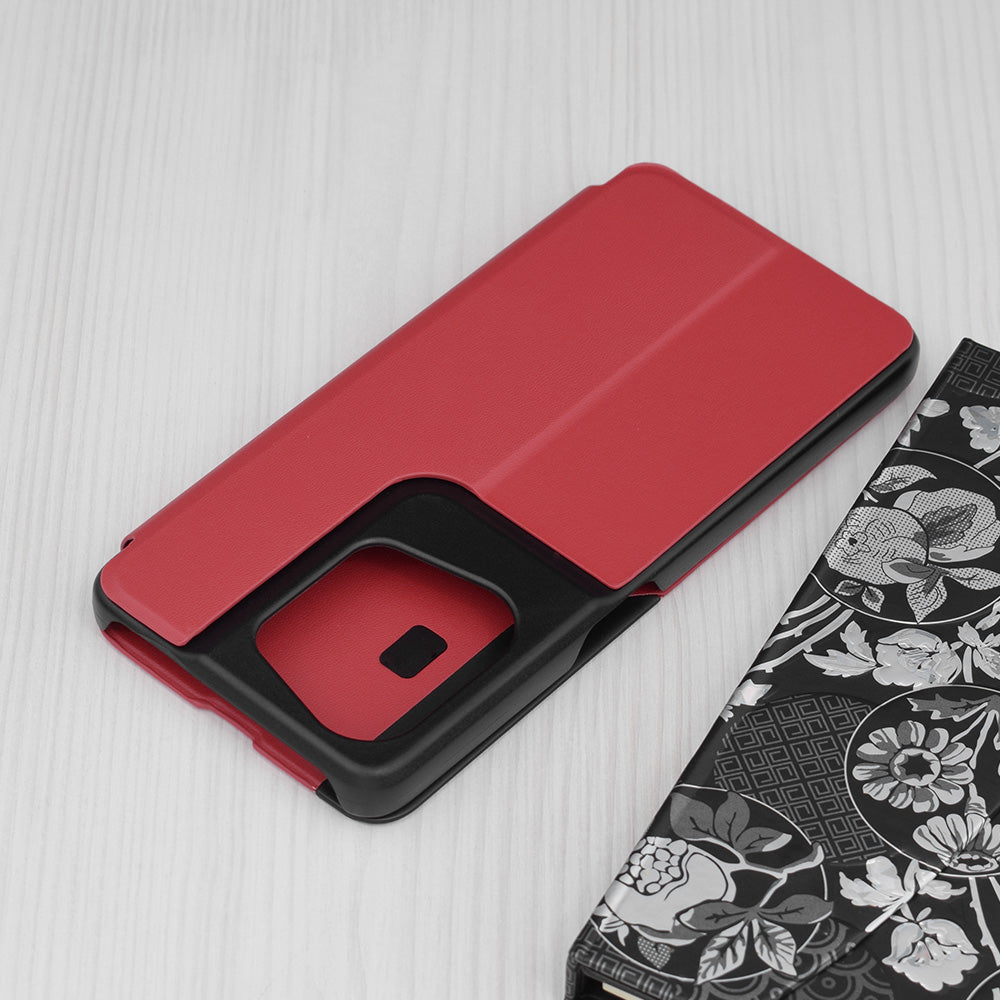 Husa de protectie Techsuit eFold Series compatibila cu Oppo Reno8 Pro, acoperire spate, rosu