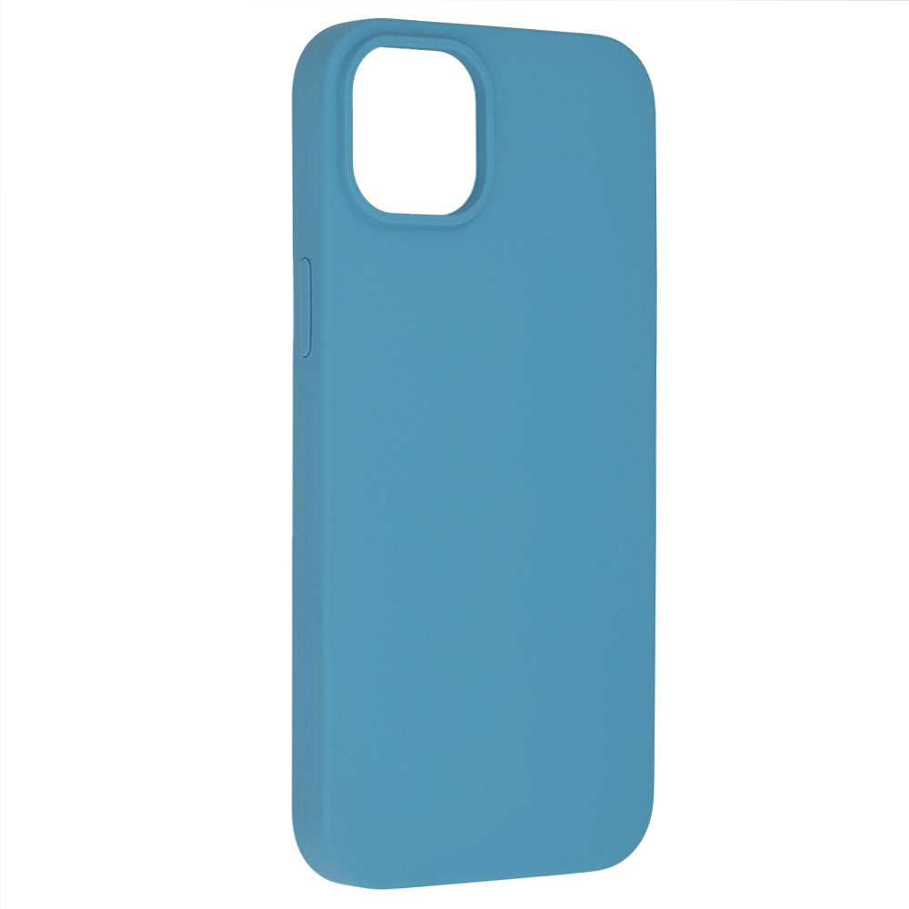 Husa de protectie Techsuit Soft Edge Silicone compatibila cu Apple iPhone 14 Plus, acoperire spate, albastru deschis