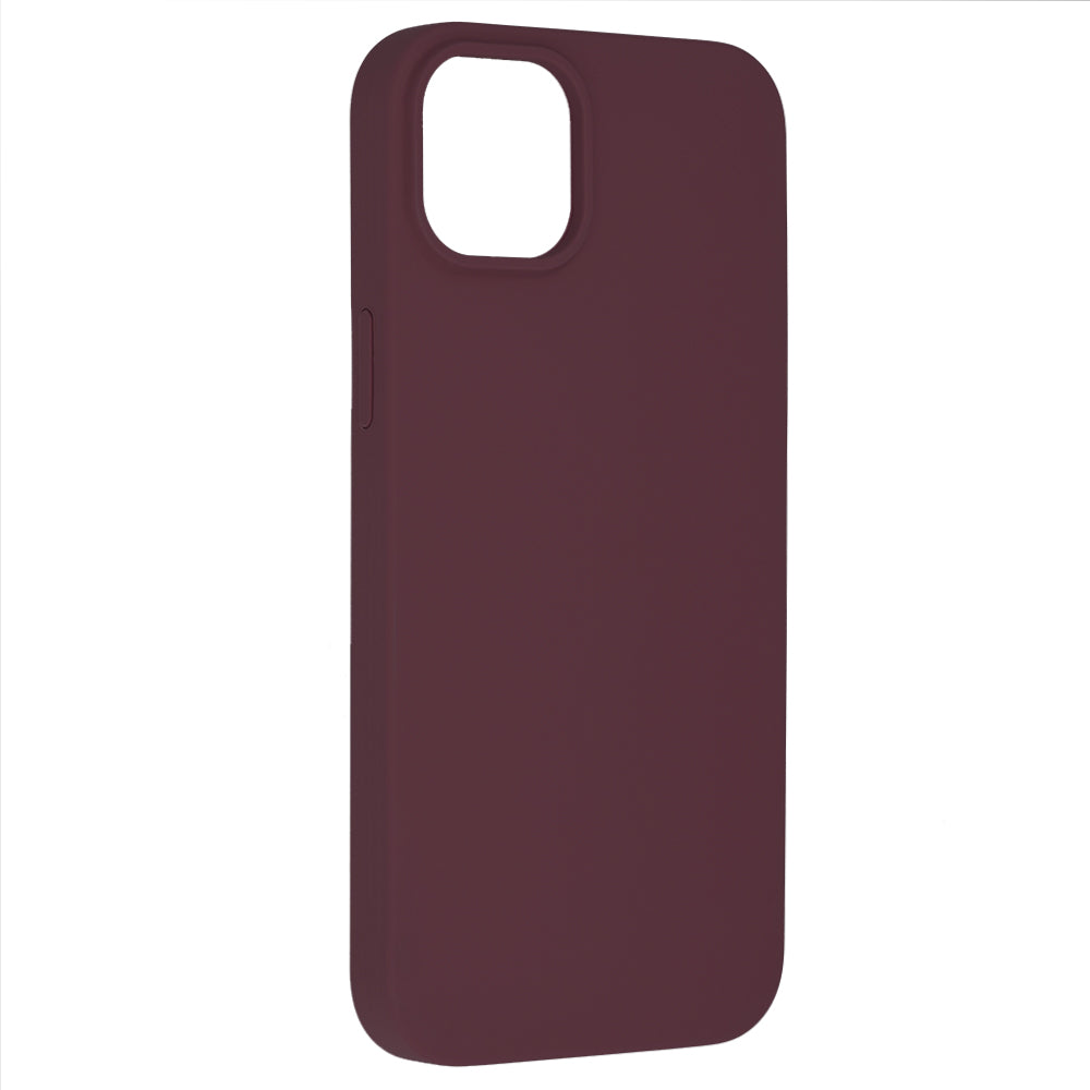 Husa de protectie Techsuit Soft Edge Silicone compatibila cu Apple iPhone 14 Plus, acoperire spate, visiniu