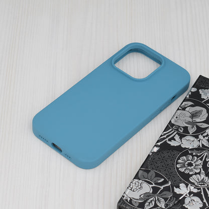 Husa de protectie Techsuit Soft Edge Silicone compatibila cu Apple iPhone 14 Pro, acoperire spate, albastru deschis
