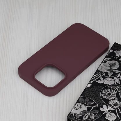 Husa de protectie Techsuit Soft Edge Silicone compatibila cu Apple iPhone 14 Pro, acoperire spate, visiniu