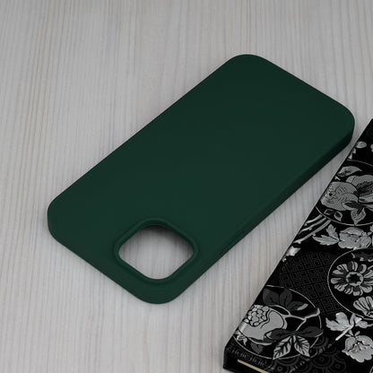 Husa de protectie Techsuit Soft Edge Silicone compatibila cu Apple iPhone 14 Plus, acoperire spate, verde inchis