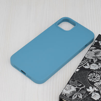 Husa de protectie Techsuit Soft Edge Silicone compatibila cu Apple iPhone 14 Plus, acoperire spate, albastru deschis