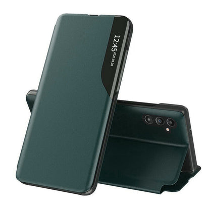 Husa de protectie Techsuit eFold Series compatibila cu Samsung Galaxy A14 4G, acoperire spate, verde inchis