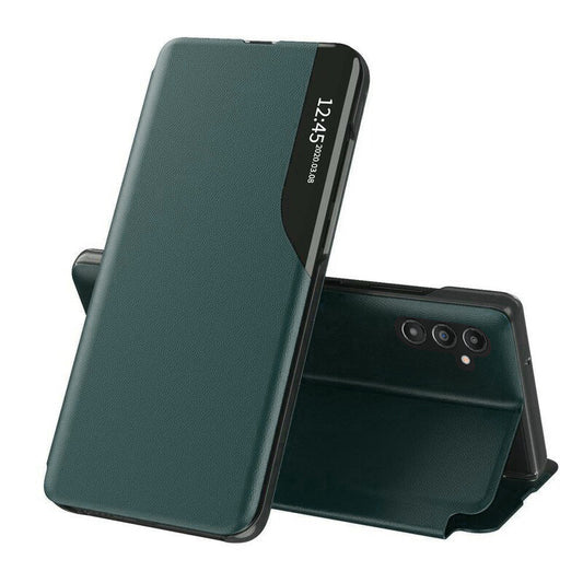 Husa de protectie Techsuit eFold Series compatibila cu Samsung Galaxy A14 4G, acoperire spate, verde inchis