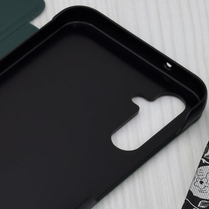 Husa de protectie Techsuit eFold Series compatibila cu Samsung Galaxy A14 5G, acoperire spate, verde inchis