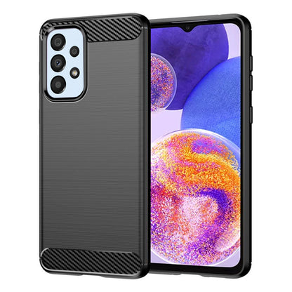 Husa de protectie Techsuit Carbon Siliconecompatibila cu Samsung Galaxy A23 4G , acoperire spate, negru