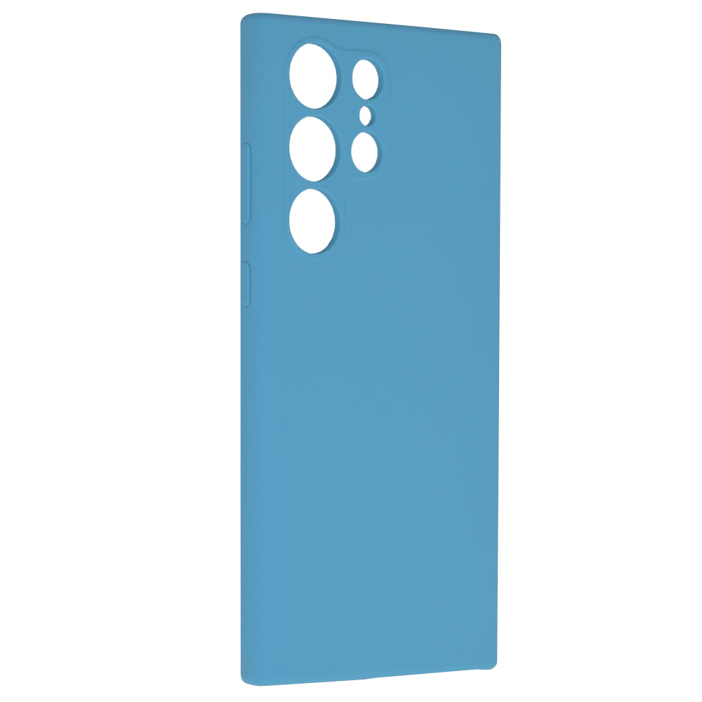 Husa de protectie Techsuit Soft Edge Silicone compatibila cu Samsung Galaxy S23 Ultra, acoperire spate, albastru deschis