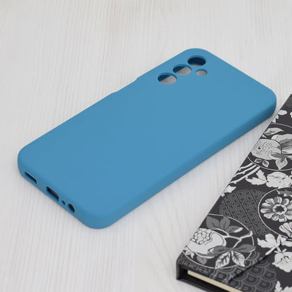 Husa de protectie Techsuit Soft Edge Silicone compatibila cu Samsung Galaxy A14 5G, acoperire spate, albastru deschis