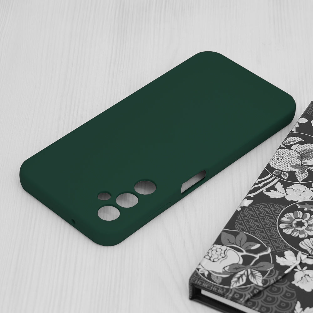 Husa de protectie Techsuit Soft Edge Silicone compatibila cu Samsung Galaxy A14 5G, acoperire spate, verde inchis