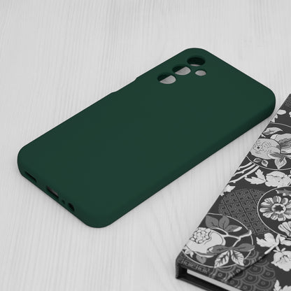 Husa de protectie Techsuit Soft Edge Silicone compatibila cu Samsung Galaxy A14 5G, acoperire spate, verde inchis