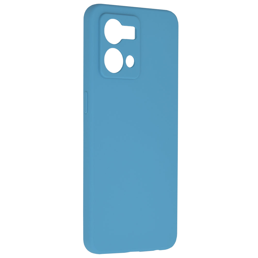Husa de protectie Techsuit Soft Edge Silicone compatibila cu Oppo Reno7 4G, acoperire spate, albastru deschis