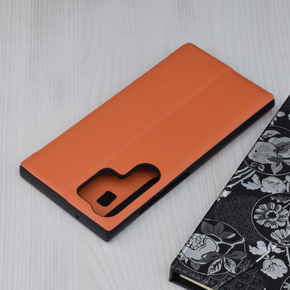 Husa de protectie Techsuit eFold Series compatibila cu Samsung Galaxy S23 Ultra, acoperire spate, oranj