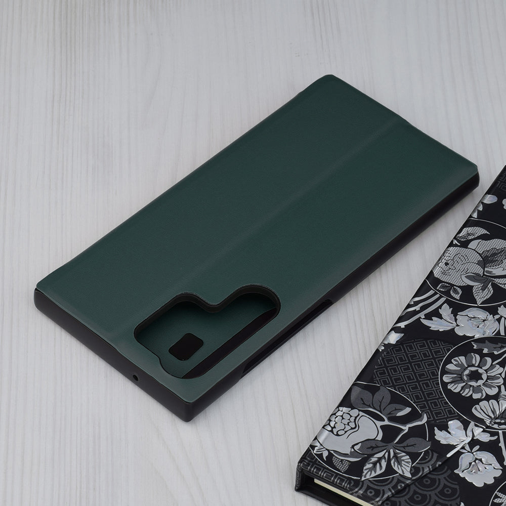 Husa de protectie Techsuit eFold Series compatibila cu Samsung Galaxy S23 Ultra, acoperire spate, verde inchis