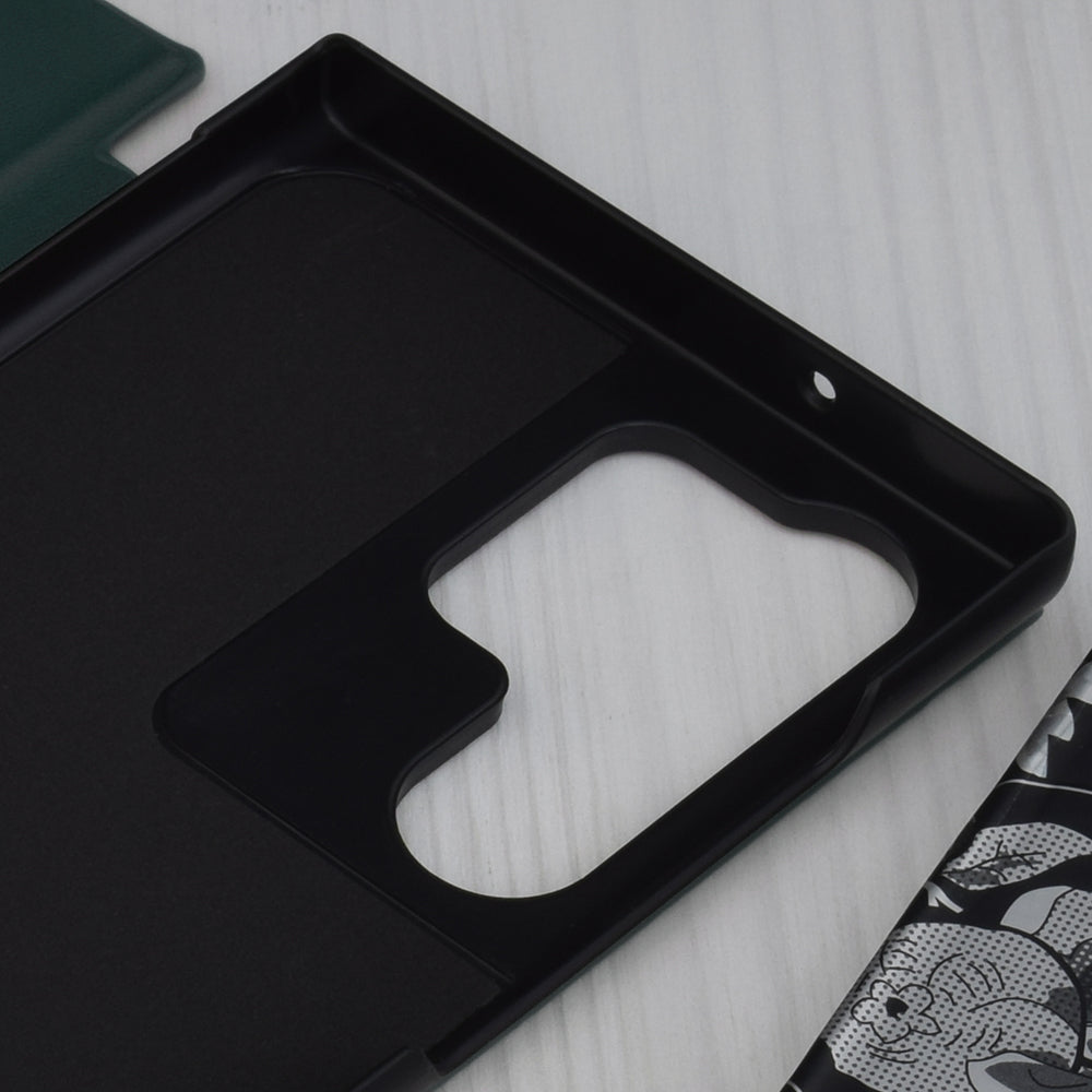 Husa de protectie Techsuit eFold Series compatibila cu Samsung Galaxy S23 Ultra, acoperire spate, verde inchis