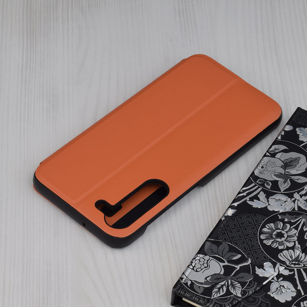 Husa de protectie Techsuit eFold Series compatibila cu Samsung Galaxy S23 Plus, acoperire spate, oranj