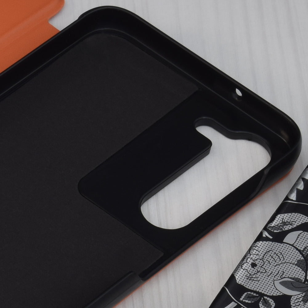 Husa de protectie Techsuit eFold Series compatibila cu Samsung Galaxy S23 Plus, acoperire spate, oranj