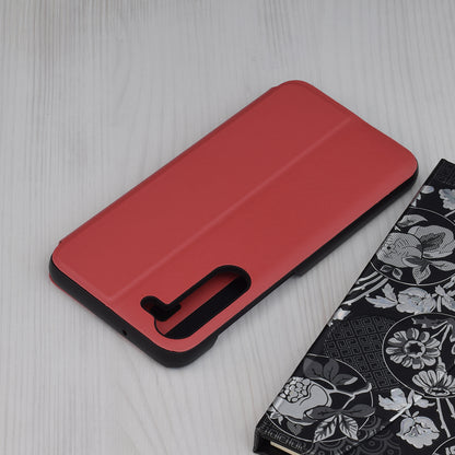 Husa de protectie Techsuit eFold Series compatibila cu Samsung Galaxy S23 Plus, acoperire spate, rosu