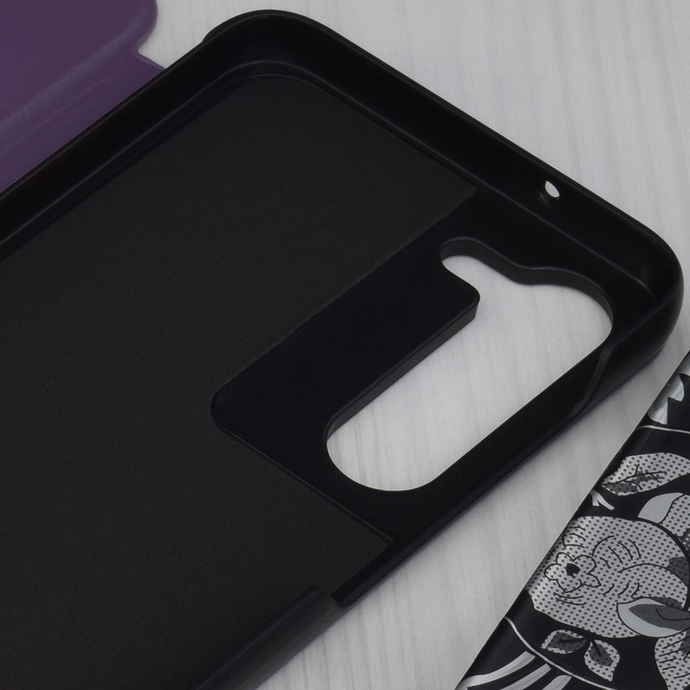 Husa de protectie Techsuit eFold Series compatibila cu Samsung Galaxy S23, acoperire spate, mov