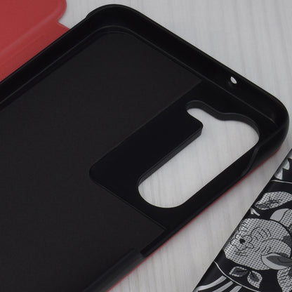 Husa de protectie Techsuit eFold Series compatibila cu Samsung Galaxy S23, acoperire spate, rosu