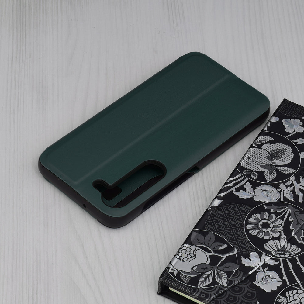 Husa de protectie Techsuit eFold Series compatibila cu Samsung Galaxy S23, acoperire spate, verde inchis
