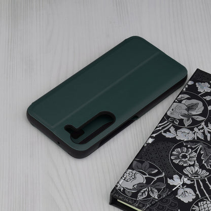 Husa de protectie Techsuit eFold Series compatibila cu Samsung Galaxy S23, acoperire spate, verde inchis
