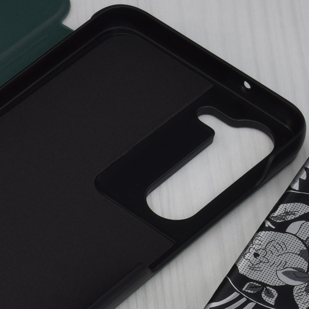 Husa de protectie Techsuit eFold Series compatibila cu Samsung Galaxy S23, acoperire spate, verde inchis