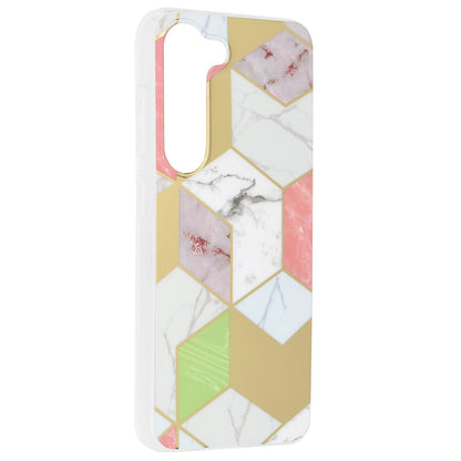 Husa de protectie Techsuit Marble Series compatibila cu Samsung Galaxy S23, acoperire spate, Purple Hex