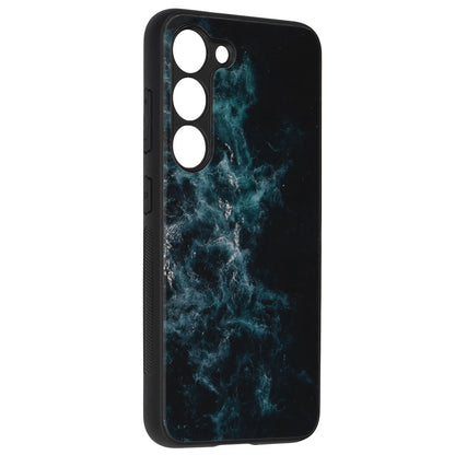 Husa de protectie Techsuit Glaze Series compatibila cu Samsung Galaxy S23, acoperire spate, Blue Nebula