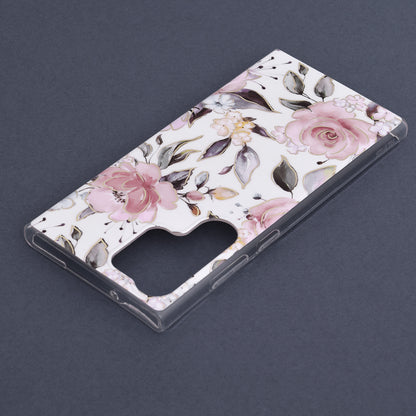 Husa de protectie Techsuit Marble Series compatibila cu Samsung Galaxy S23 Ultra, acoperire spate, Chloe White