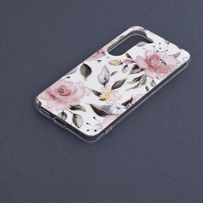 Husa de protectie Techsuit Marble Series compatibila cu Samsung Galaxy S23, acoperire spate, Chloe White