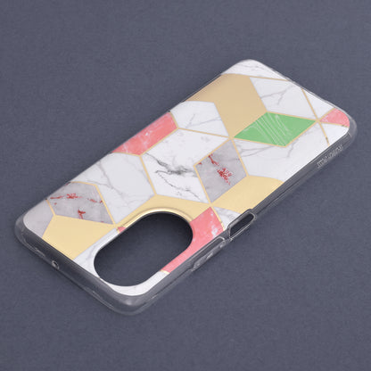 Husa de protectie Techsuit Marble Series compatibila cu Honor Magic6 Lite, acoperire spate, Bloom of Ruth, Gray