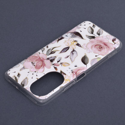 Husa de protectie Techsuit Marble Series compatibila cu Honor Magic5 Lite, acoperire spate, Pink Hex