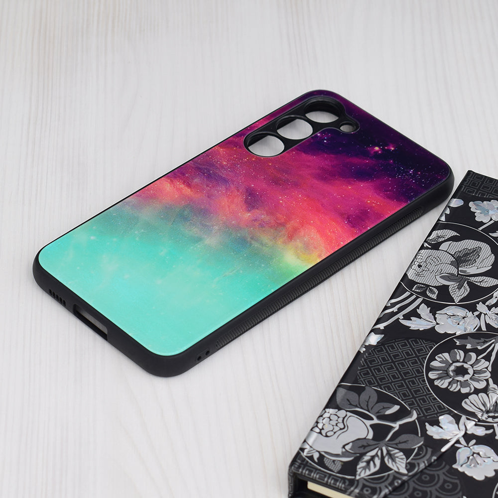 Husa de protectie Techsuit Glaze Series compatibila cu Samsung Galaxy S23 Plus, acoperire spate, Fiery Ocean