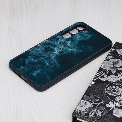 Husa de protectie Techsuit Glaze Series compatibila cu Samsung Galaxy S23 Plus, acoperire spate, Blue Nebula