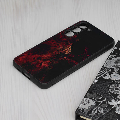 Husa de protectie Techsuit Glaze Series compatibila cu Samsung Galaxy S23 Plus, acoperire spate, Red Nebula