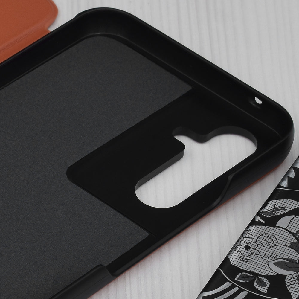 Husa de protectie Techsuit eFold Series compatibila cu Samsung Galaxy A54, acoperire spate, oranj