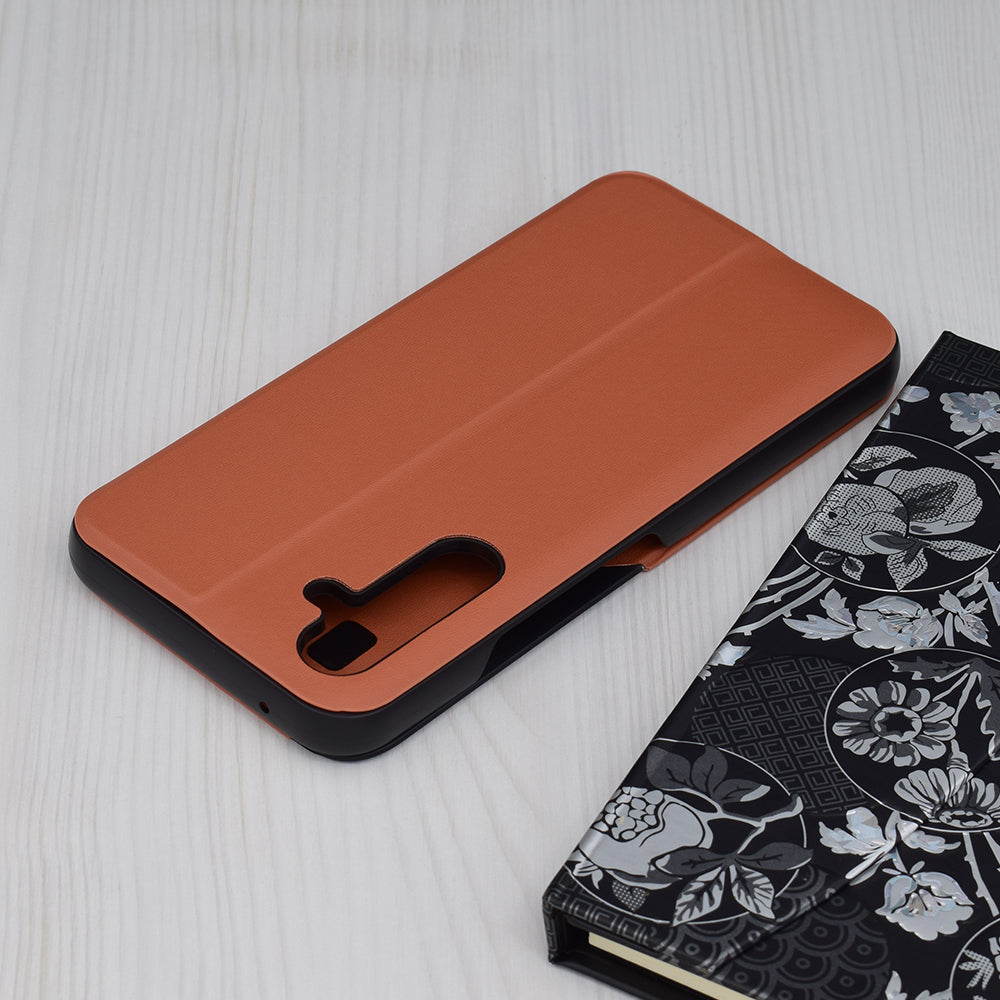 Husa de protectie Techsuit eFold Series compatibila cu Samsung Galaxy A54, acoperire spate, oranj