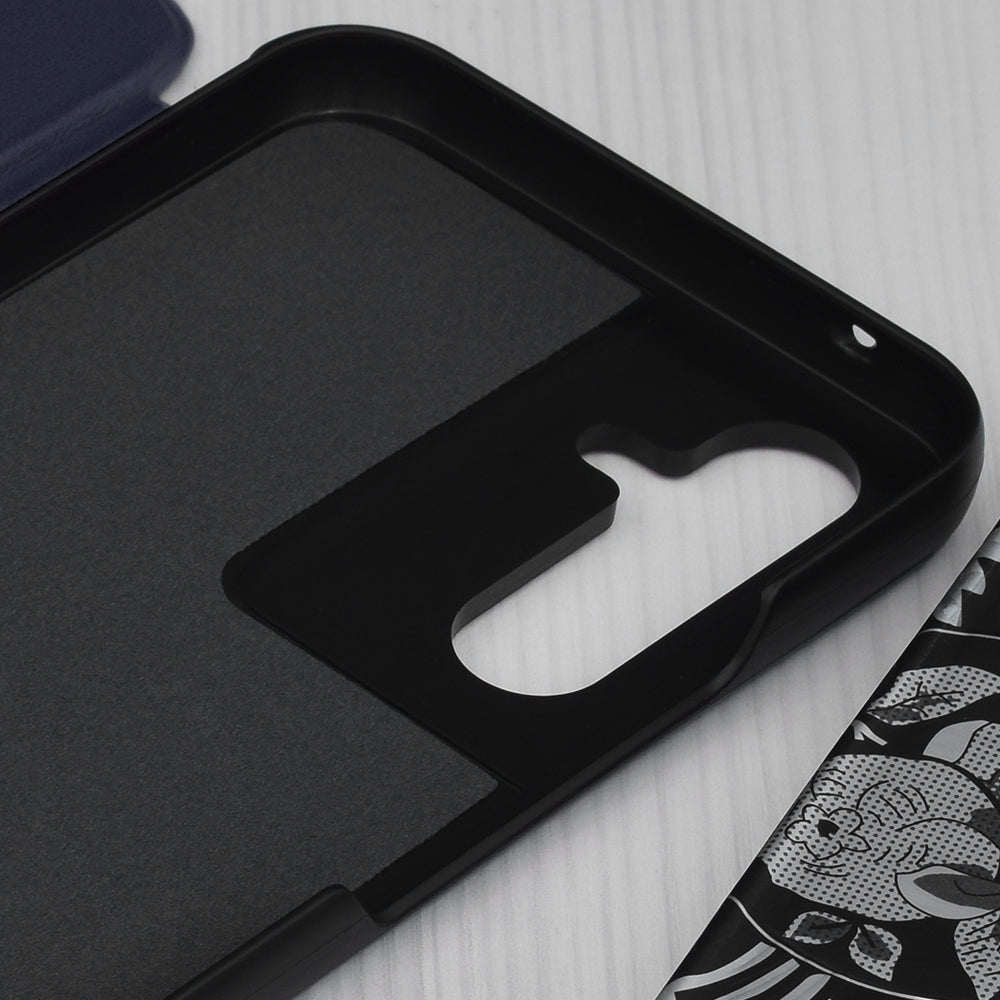 Husa de protectie Techsuit eFold Series compatibila cu Samsung Galaxy A54, acoperire spate, albastru