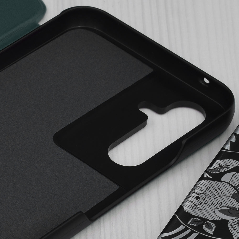 Husa de protectie Techsuit eFold Series compatibila cu Samsung Galaxy A54, acoperire spate, verde inchis