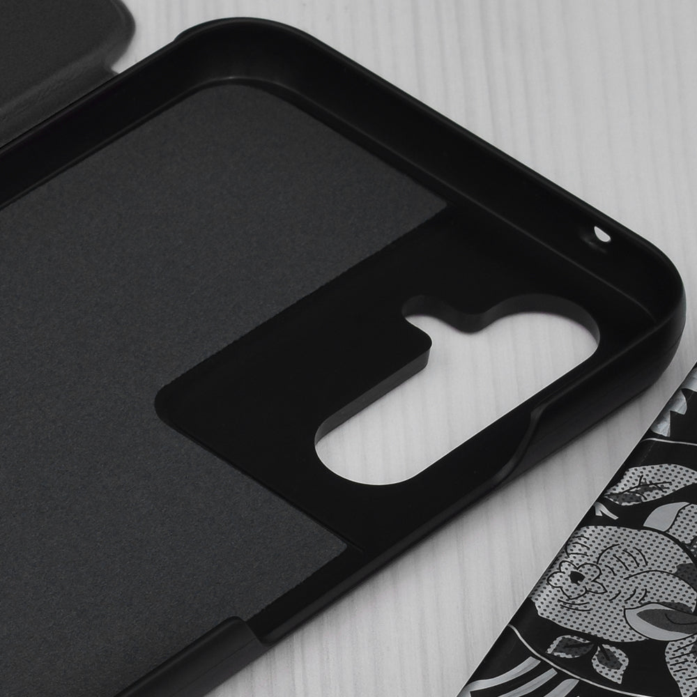 Husa de protectie Techsuit eFold Series compatibila cu Samsung Galaxy A54, acoperire spate, negru